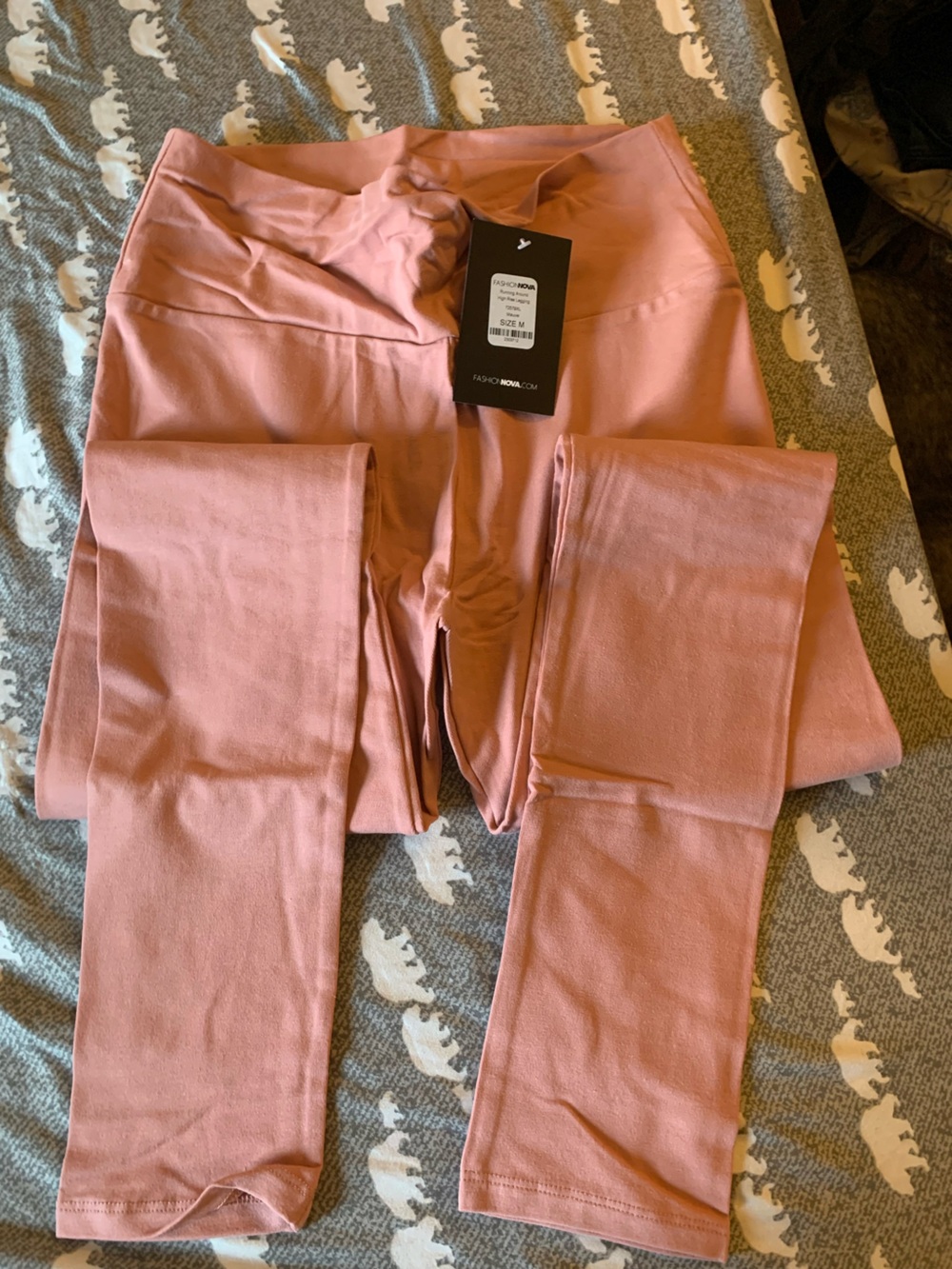Fashion Nova High-Waist Pink Leggings